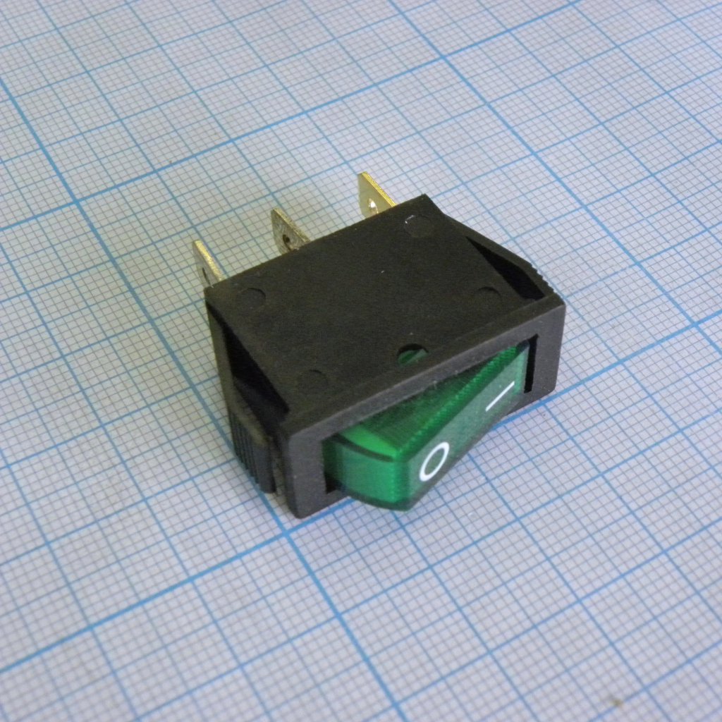 SWR 101-1A3 Ч/З IRS - Переключатель клавишный с подсветкой