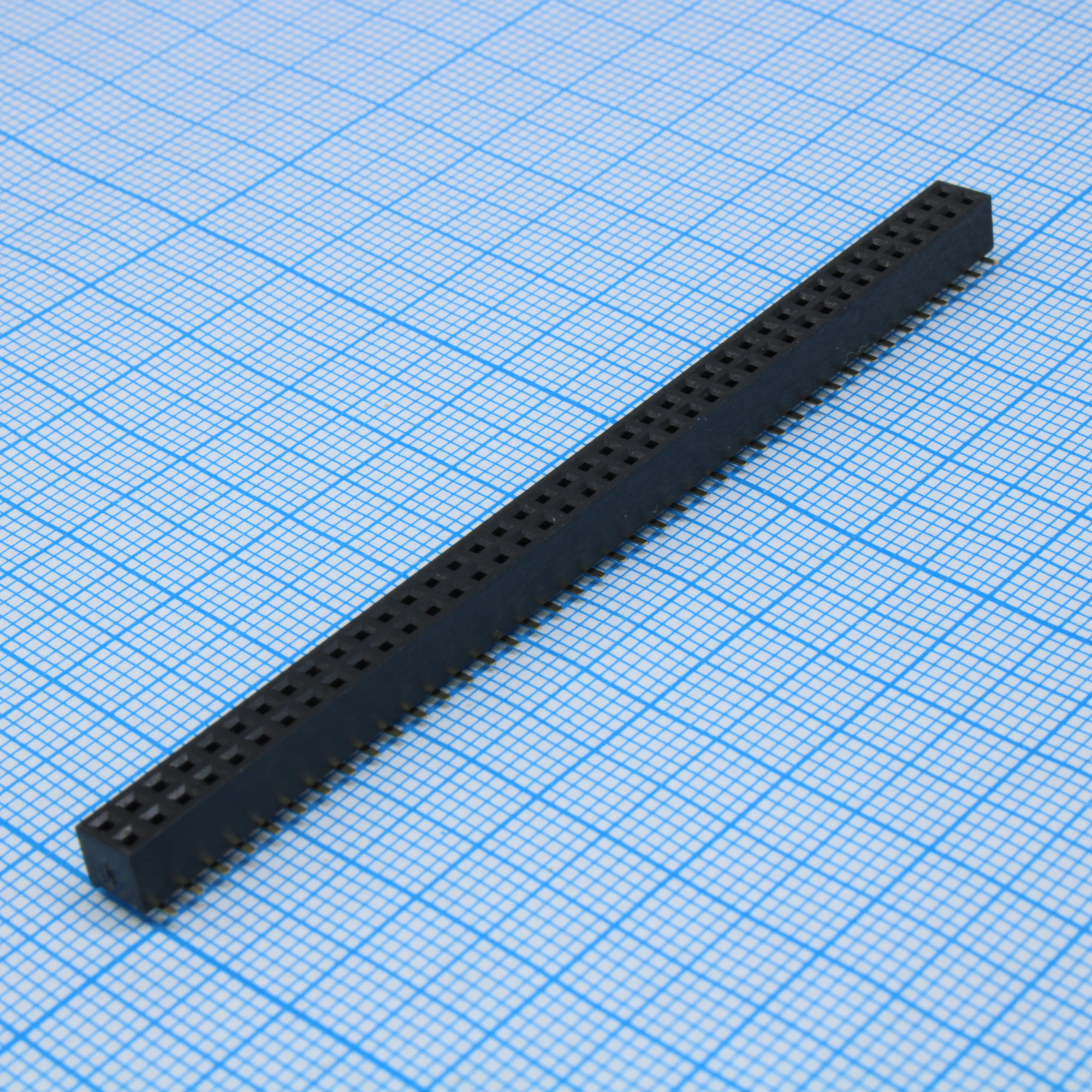 DS1026-07-2X40S8BSSBX - Гнездо на плату SMD 2x40 конт., шаг 2.00мм, высота 4.3мм, позолоч.