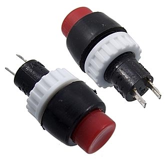 PBS-20A-2 ON-OFF КРАСНЫЙ - Кнопочный переключатель PBS-20A-2, ON-OFF, красный