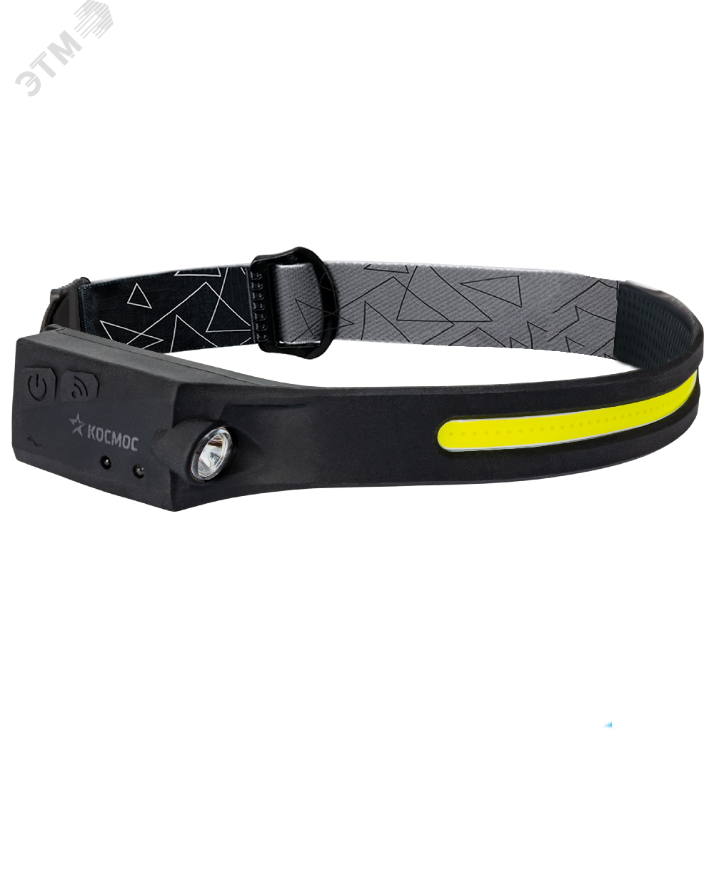 Фонарь аккумуляторный налобный сенсорный 20Вт COB LED+2ВтXPE LED Li-po 102540 1200мА.ч корпус гибкая прорезиненная основа встроенный регулируемый эласт. ремешок USB-шнур type C KOC504Lit