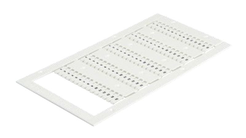 Маркировка WMP SI2KTB6010DW - Пластина с маркировочными шильдиками для клемм шириной 6 мм, для плоттера wieplot, 45 шильдиков