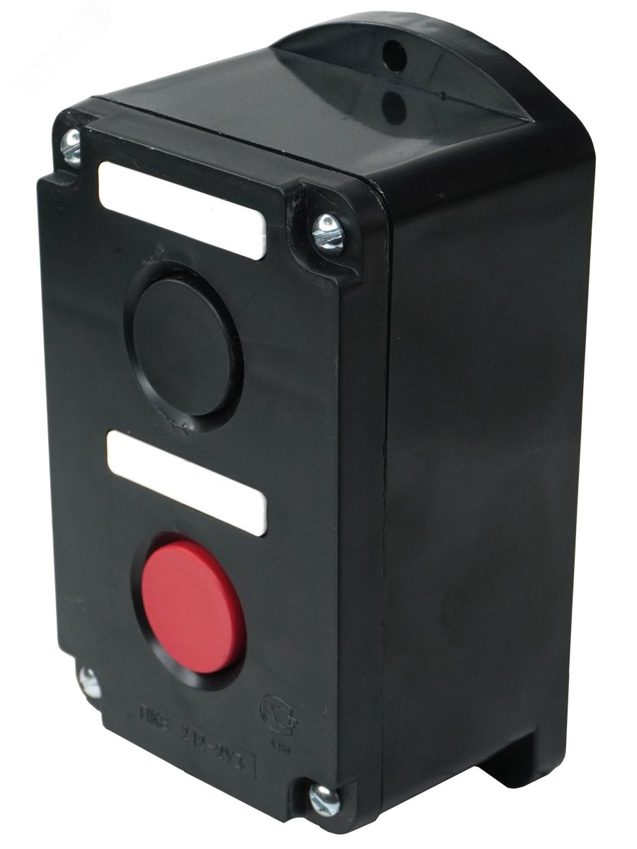 Пост управления ПКЕ 212-2 У3 10А 660В 2 элемента черн. и красн. цилиндр накладной IP40 ET519068