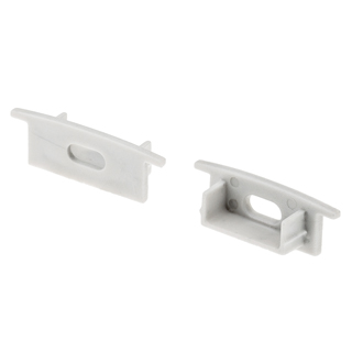 Заглушка ARH-WIDE-F-H10 с отверстием 016133 - PVC серая заглушка, с отверстием, для профиля WIDE-F-H10.