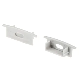Заглушка ARH-WIDE-F-H10 с отверстием 016133 - PVC серая заглушка, с отверстием, для профиля WIDE-F-H10.