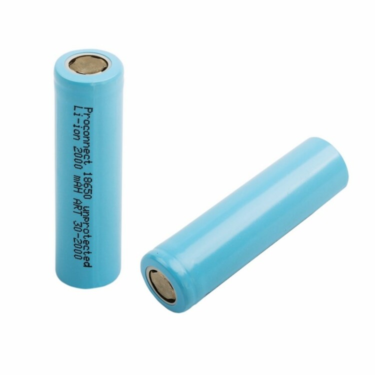 Аккумулятор Li-ion 18650 3.7V 2000 mAH 1 шт. 30-2000-01
