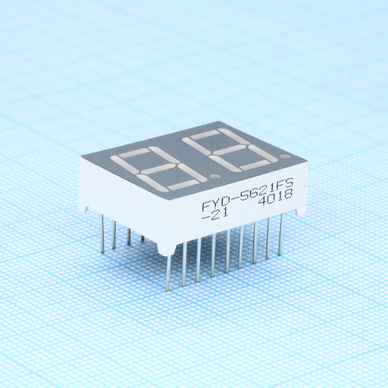 FYD-5621FS-21 - 2-х разрядный индикатор 14,2мм/красный/660нм/15-20мкд/ОА