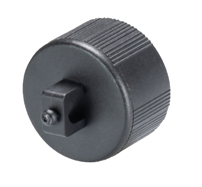 Заглушка 06.563.8853.1 - Защитная крышка контактной группы неиспользуемого вилочного разъема gesis RST MINI, 2/3 полюса, цвет: черный