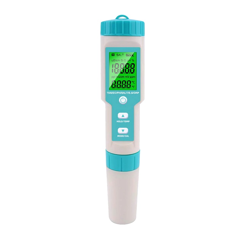 C-600 - Измеритель качества воды, PH, EC, TDS Meter,  7-в-1