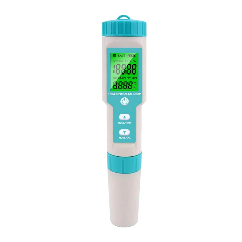 C-600 - Измеритель качества воды, PH, EC, TDS Meter,  7-в-1
