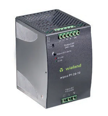 Блок питания WIPOS P1 24-20 - Источник питания, однофазный, 24 V / 20 A, 570 W; диапазон входных напряжений: 115/230 V AC, 120 – 370 V DC; габариты (мм): ширина x высота x глубина: 175.5 x 124.5 x 123.6; вес 1,92 кг; монтаж: на DIN рейку, температура окру