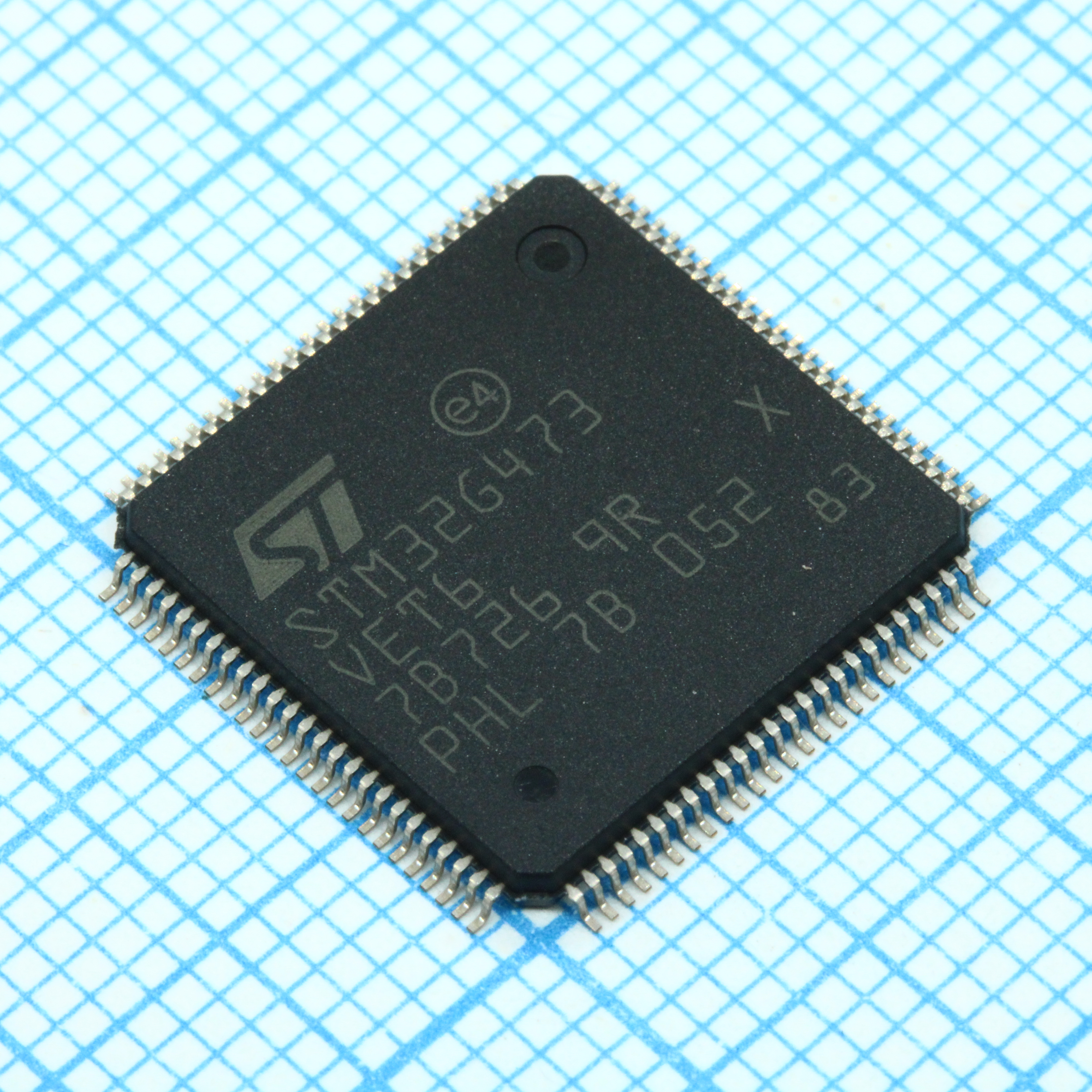 STM32G473VET6 - Микроконтроллер 32-бит ядро ARM Cortex M4 RISC 512кБ Флэш-память 3.3В 100-Pin LQFP лоток