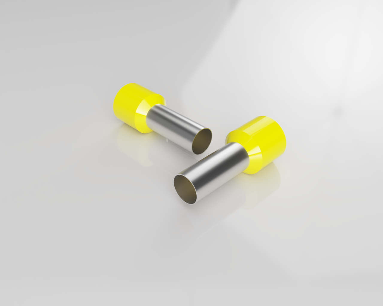 Наконечник 06.600.3527.0 - Наконечник кабельный, трубчатый, изолированный, S=25мм, L=30мм, желтый