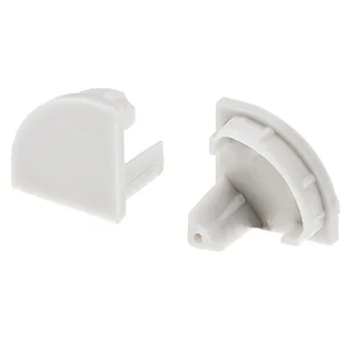 Заглушка ARH-KANT-16R глухая 016567 - PVC серая заглушка, глухая, для профиля KANT-H16 с полукруглым экраном.