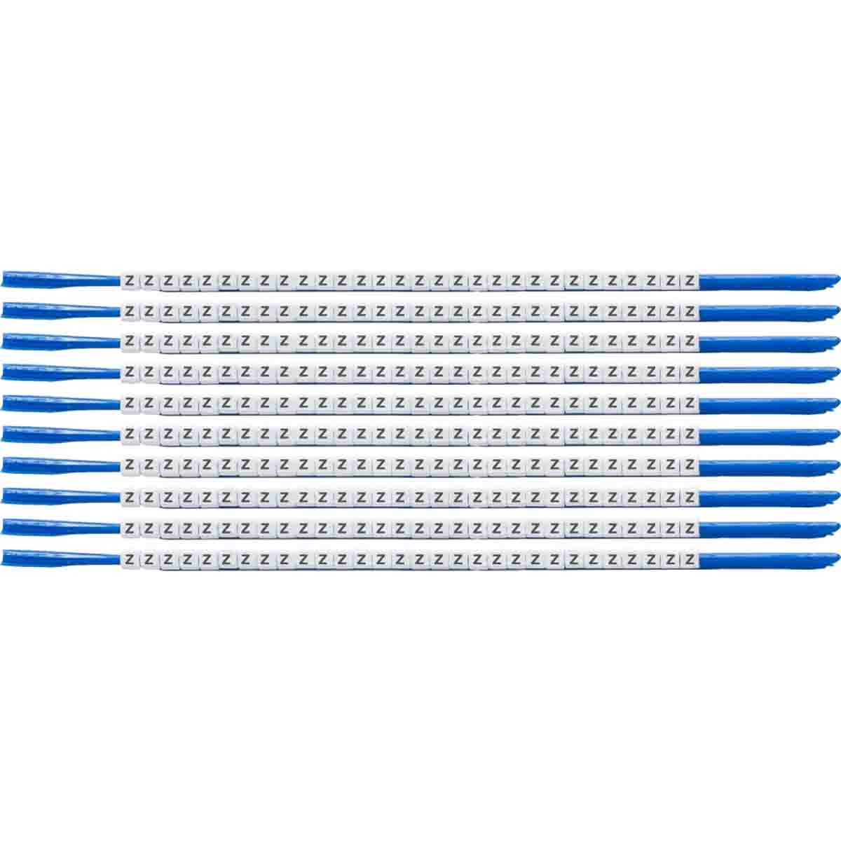 brd133035 - SCN-07-Z клипсы белые, 300шт/упак, для провода 1,9-2,4мм диаметра, легенда Z