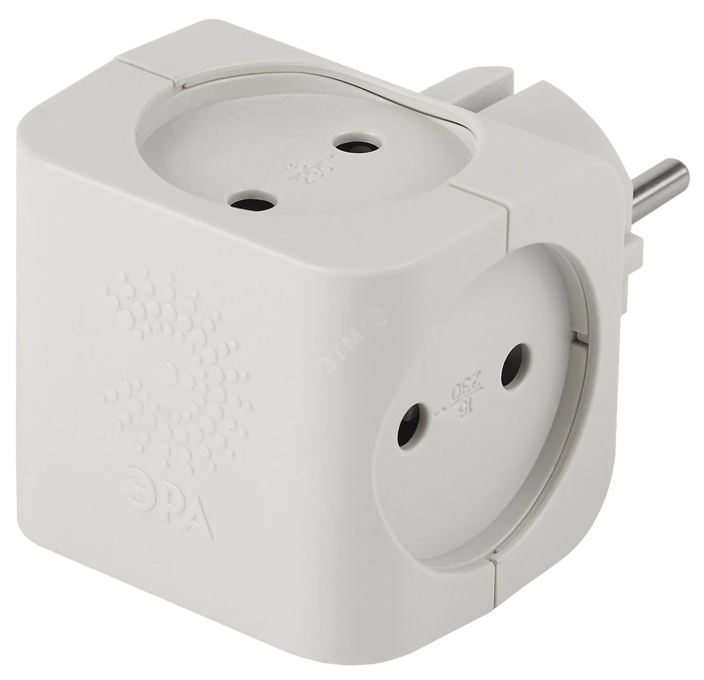 Разветвитель 4-м без заземл. 16А IP20 SP-4-W бел. Б0005103