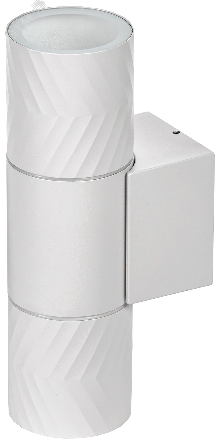 LIGHTING Светильник уличный 5108 настенный под лампу 2хGU10 IP65 белый IEK LT-UBU0-5108-GU10-2-K01