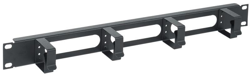 Органайзер кабельный 19 дюйм 1U 4 кольца черн. CO05-1M4RM