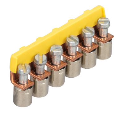 Соед. мостик IVB WK 6-6 - Соединительная перемычка, винтовая, изолированная, 6 полюсов, для клемм: WK 6/U