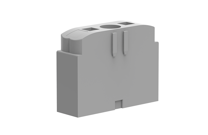 Фланец TPA2.5 NF - Фланец для винтового крепления блоков TPA2.5…, TPA6/2.5…, цвет: серый
