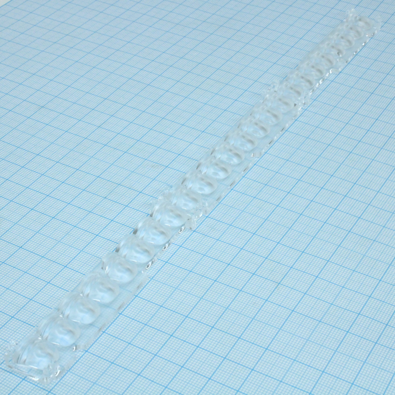 F15685_FLORENCE-1R-GC-ZT25 - Линейная линза для 24LED размером до 5630, 19х283х6.6мм