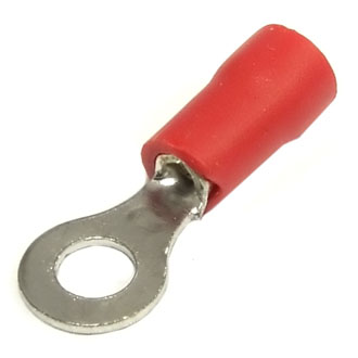 RVL1.25-4 RED - наконечник кабельный кольцевой с изоляцией d=4.3мм, сеч. пров.0.5-1.5мм2