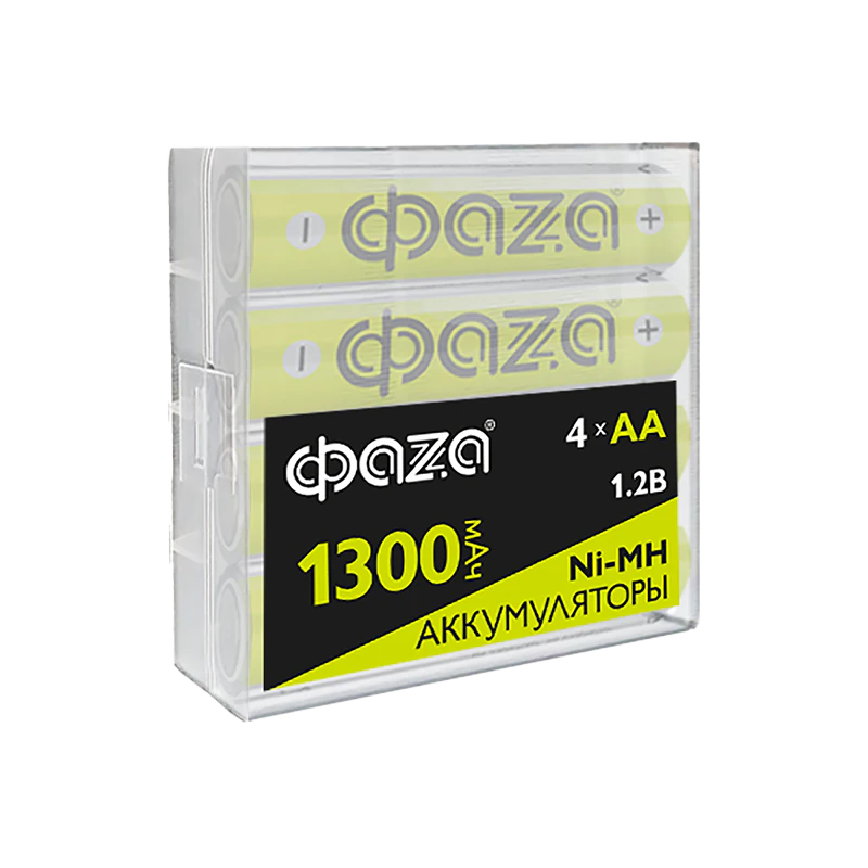 Аккумулятор Никель-Металлогидридные AA 1300мАч Ni-MH Box-4 ФАZА