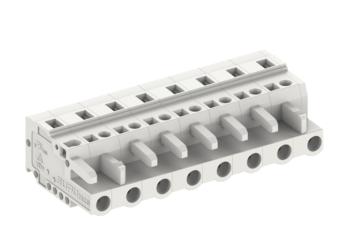 Розеточный разъем на кабель 475621 - Розеточный разъем, прямой, на кабель, шаг: 7.5 мм, 21 полюс, фиксация провода пружинная, исполнение: стандартное, 500V, 16A, цвет: серый