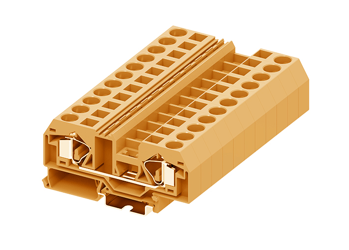 Проходная клемма 216922 - Проходная клемма, TA16, тип фиксации провода: пружинный, номинальное сечение: 16 мм кв., 76A, 800V, ширина: 12 мм, цвет: синий, тип монтажа: DIN 35