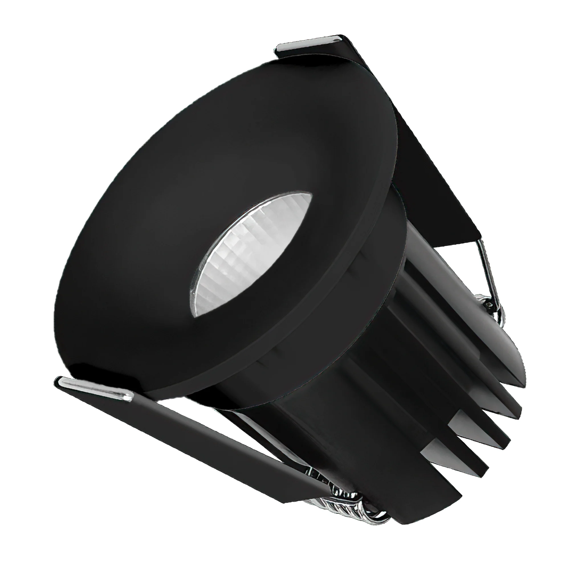Светильник MS-FOGGY-BUILT-R45-5W Warm3000 (BK, 36 deg, 230V) 044633 - Встраиваемый светильник даунлайт. Мощность 5 Вт, св. поток 400 лм, 80 лм/Вт, тёплый 3000 K, CRI>90, угол 36°, напряжение питания 230 В. Черный круглый корпус из алюминия, экран PMMA, ст