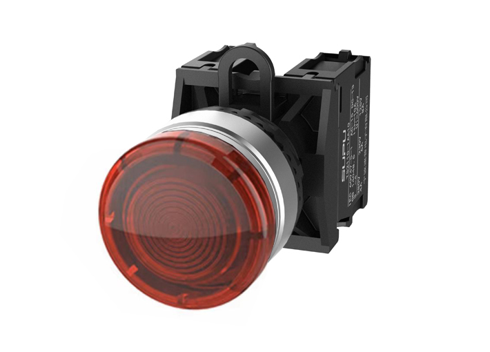 Кнопка грибовидная (красная) TS2523-0EM10-S10 - Кнопка грибовидная, без блокировки, LED AC/DC 24V, алюминиевое переднее кольцо, с мгновенным нажатием, с контактной группой 1NO, диаметр головки кнопки 30 мм, диаметр посадочного отверстия: 22 мм, цвет: крас