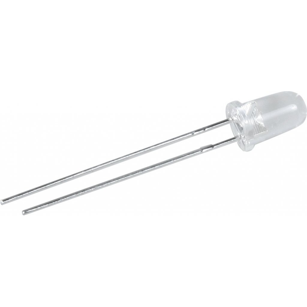 L-1513EC - Светодиод 5мм/красный/625нм/40-80мкд/прозрачный/20°