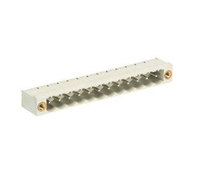 Вилка Wiecon 8113 S / 12 WF OB - Вилочный разъем, горизонтальный, на плату, с монтажными фланцами, шаг 5,00 мм, 12 полюсов, фиксация на плате пайкой, 300V, 12А, без маркировки, цвет: серый, серия 8113 S WF Вилка Wiecon 8113 S / 12 WF OB - Вилочный разъем, горизонтальный, на плату, с монтажными фланцами, шаг 5,00 мм, 12 полюсов, фиксация на плате пайкой, 300V, 12А, без маркировки, цвет: серый, серия 8113 S WF