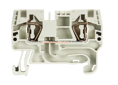 Клемма WKFN 4/35 - Проходная клемма, тип фиксации провода: пружинный, номинальное сечение: 4 мм кв., 32A, 800V, ширина: 6 мм, цвет: серый, тип монтажа: DIN 35