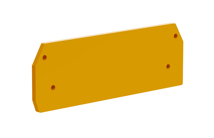 Торцевая крышка 206152 - Торцевая крышка для клемм TA4-…-2, цвет: оранжевый