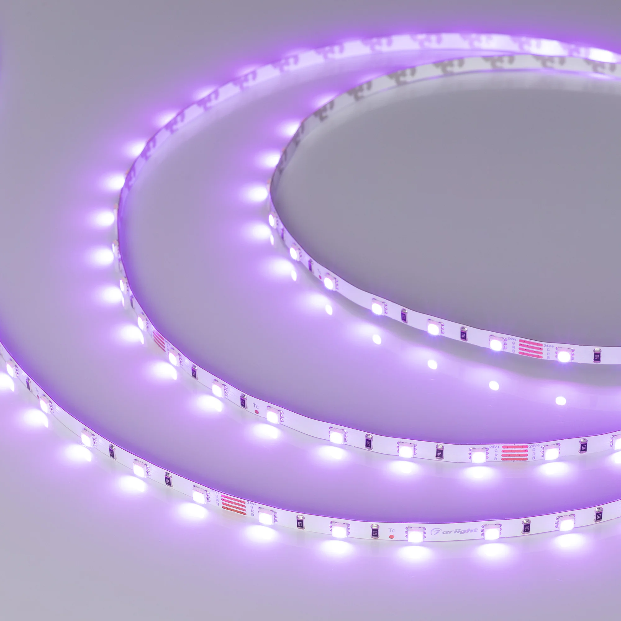 Лента RT-G60-5mm 24V RGB (6.6 W/m, IP20, 3838, 5m) 030164(2) - Светодиодная гибкая лента RT-G60, открытая IP20. Светодиоды 3838, 60 шт/м ( 300 шт на 5 м), белая плата 5 мм, скотч 3M. Цвет RGB , угол 120°. Питание 24V, мощность 6.6 Вт/м ( 33 Вт на 5 м). Ра
