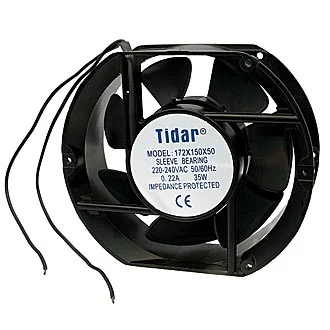 RQA 172X150X50HSL 220VAC - Вентилятор 220В AC, 2200об/мин., 172х150х50мм, 255 м3/час, 42 дБ, подшипник скольжения, тип вывода - провод