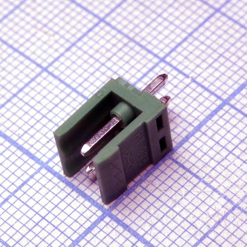 HT396V-3.96-02P-14-00A(H) - Клеммник на плату, 2 контакта. Серия HT396V.
