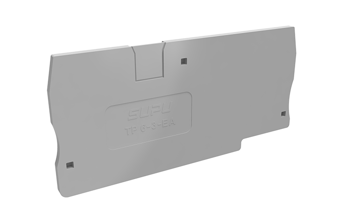 Торцевая крышка TP6-3-GY-EA - Торцевая крышка для клемм TP6-3-..., цвет: серый