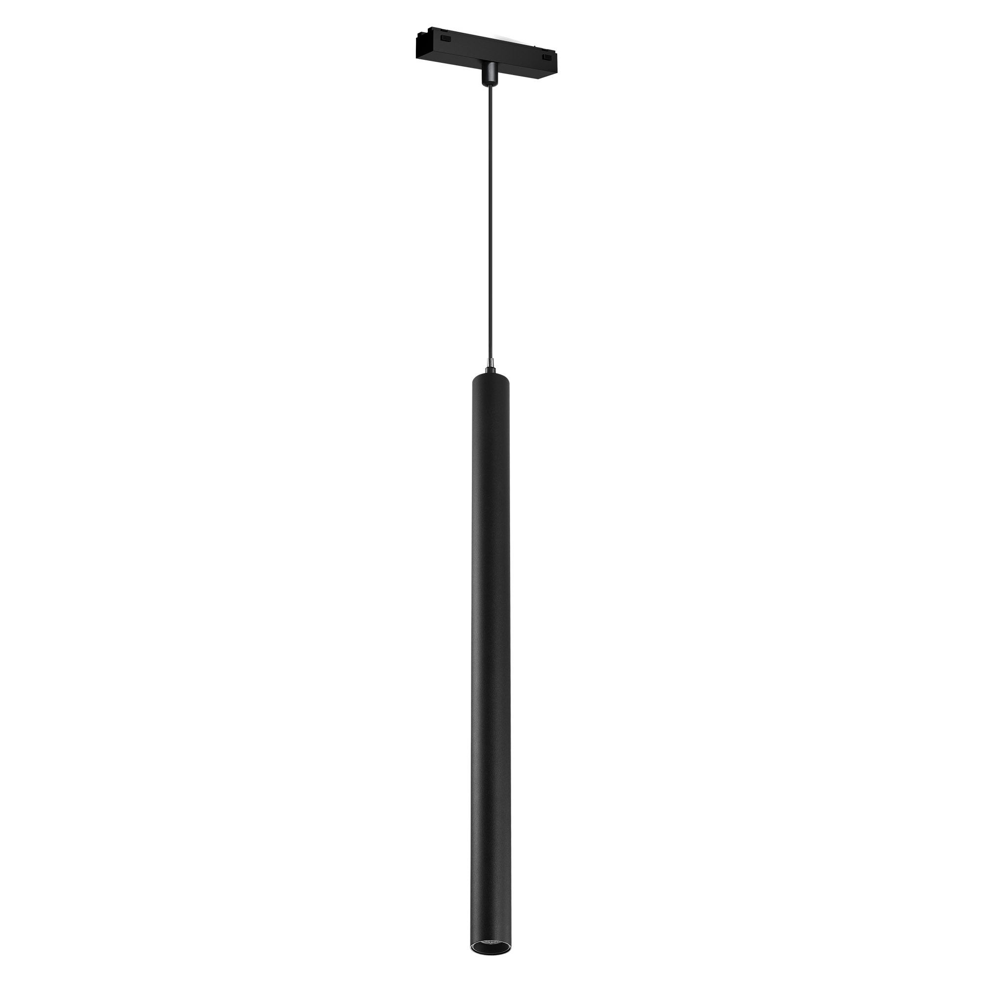 Светильник MAG-VIBE-SPOT-HANG-R35-10W Warm3000 (BK, 24 deg, 48V) 044468 - Светильник для магнитных треков MAG-VIBE. Мощность 10 Вт, св. поток 890 лм, 89 лм/Вт, теплый 3000 K, CRI>90, угол 24°, напряжение питания 48 В. Черный цилиндрический корпус из алюми