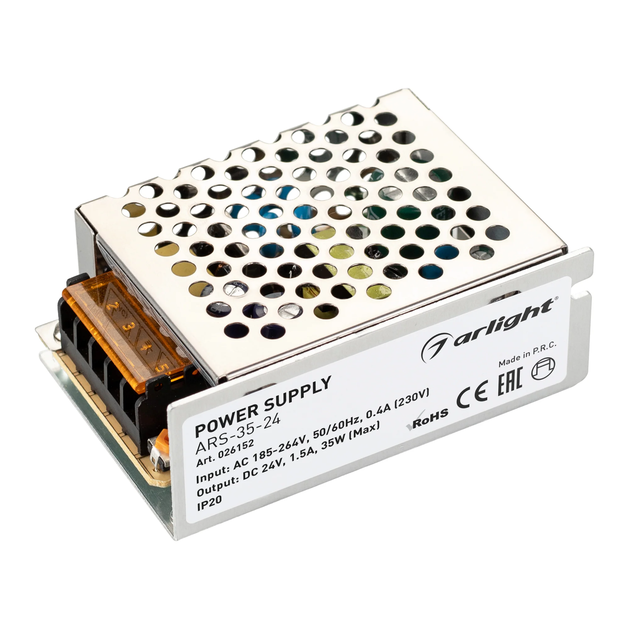 Блок питания ARS-35-24 (24V, 1.5A, 35W) 026152
