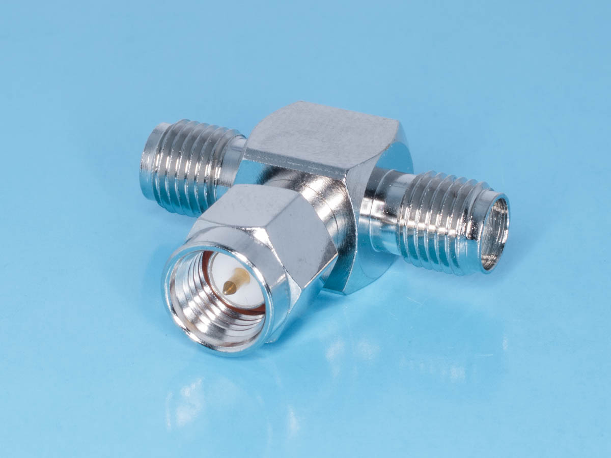 SMA-T - SMA T-коннектор, гнездо- вилка- гнездо