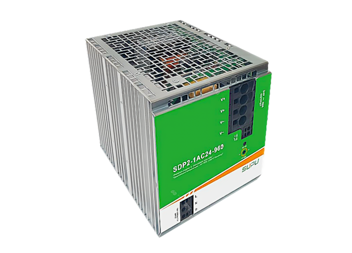 Источник питания SDP2-1AC24-960 - Источник питания, однофазный, 24VDC / 40A, 960W, диапазон входных напряжений: 85 - 264VAC; габариты (мм): 127х155х120, монтаж: на DIN рейку