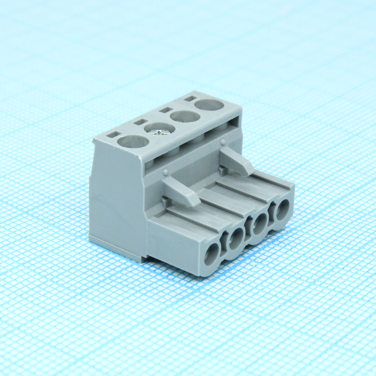 BCP-508- 4 GY - Разъемы для печатной платы, номинальный ток: 12 A, расчетное напряжение (III/2): 320 В, номинальное сечение: 2,5 мм?, полюсов: 4, размер шага: 5,08 мм, тип подключения: Винтовой зажим с натяжной гильзой, цвет: сигнальный серый