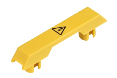 Заглушка AD WT 4 - Защитная крышка на 1 клемму, с предупреждающим знаком, для клемм WT 4, желтая