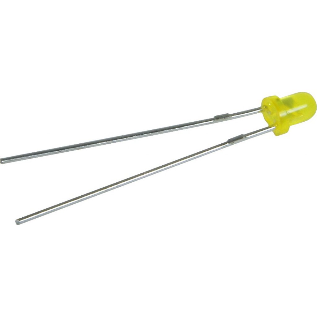 L-1154YD - Светодиод 3мм/желтый/588нм/5-15мкд/60°