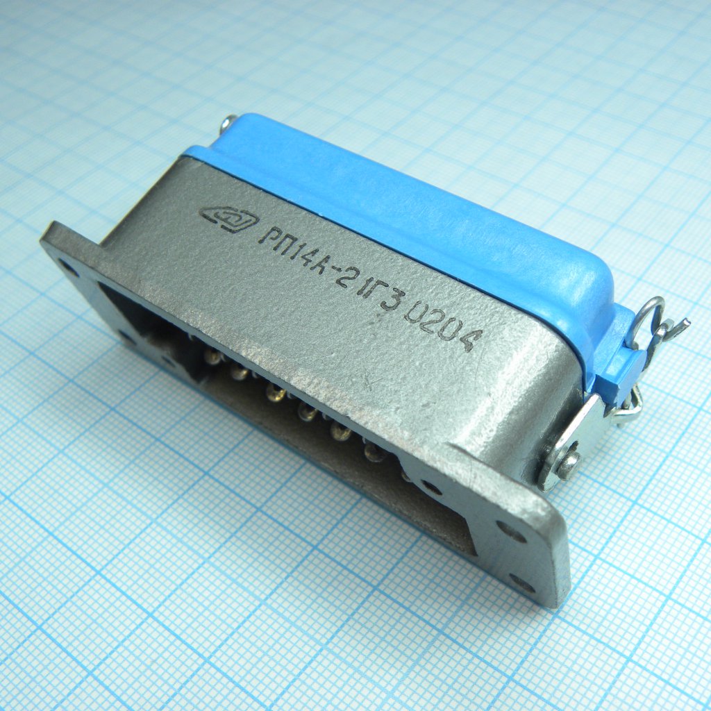 РП14А-21Г3 розетка - Соединитель  низкочастотный, прямоугольный, внутреннего монтажа