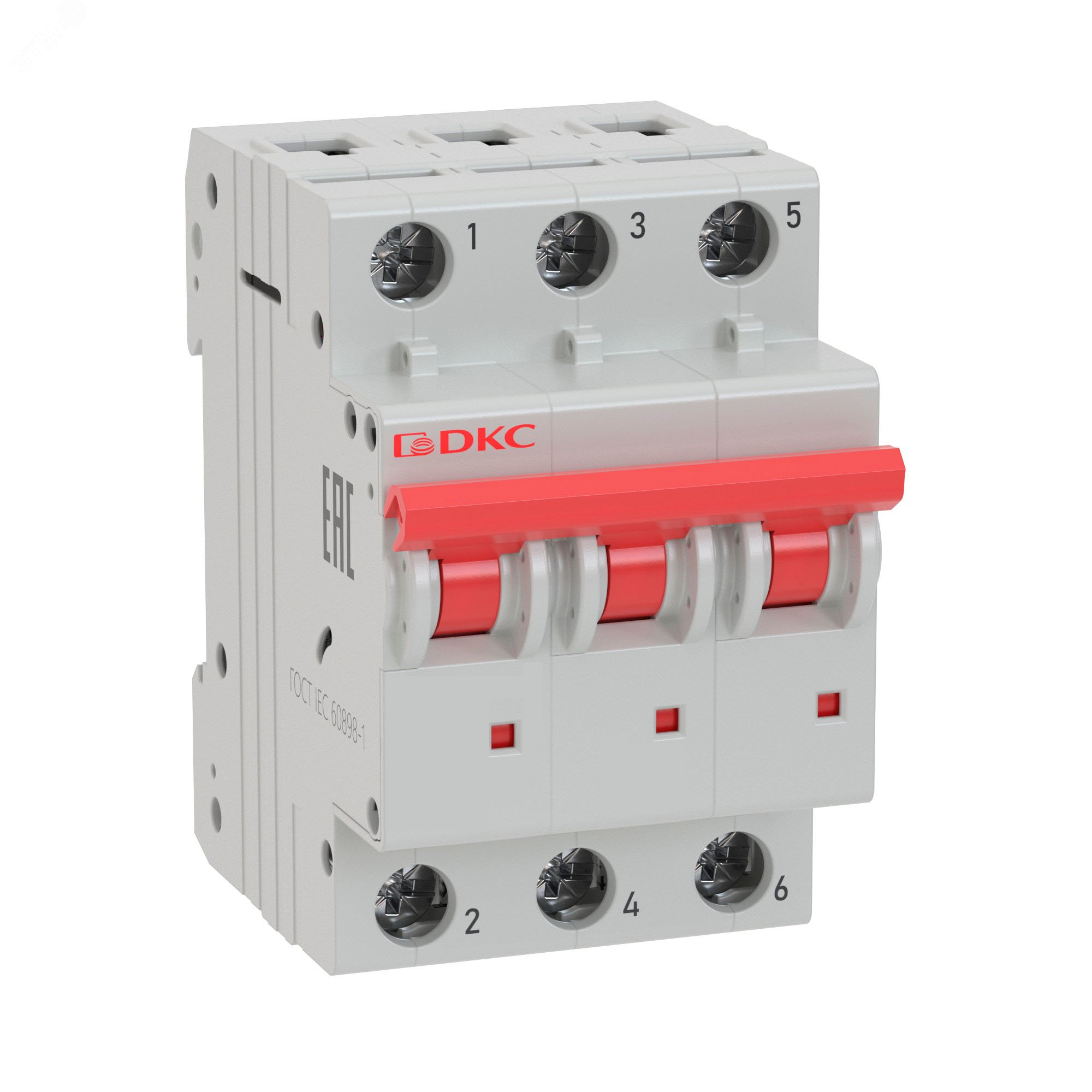 Автоматический выключатель модульный YON MD63 3P 16А C 6kA MD63-3C16-6