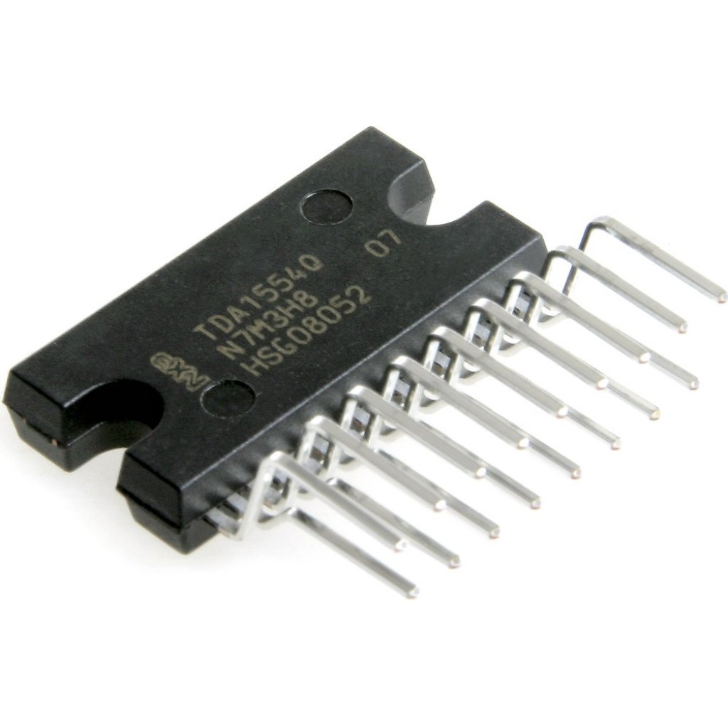 TDA1554Q - УHЧ 4 x 11Вт, 2 x 22Вт (14.4В/4 Ом)