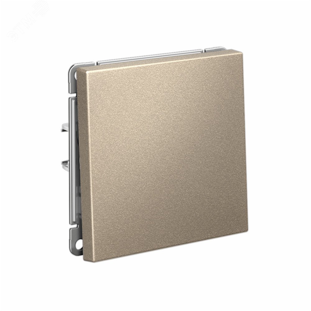 ARTGALLERY 1-клавишный выключатель кнопочный, 10А, механизм, шампань GAL000515