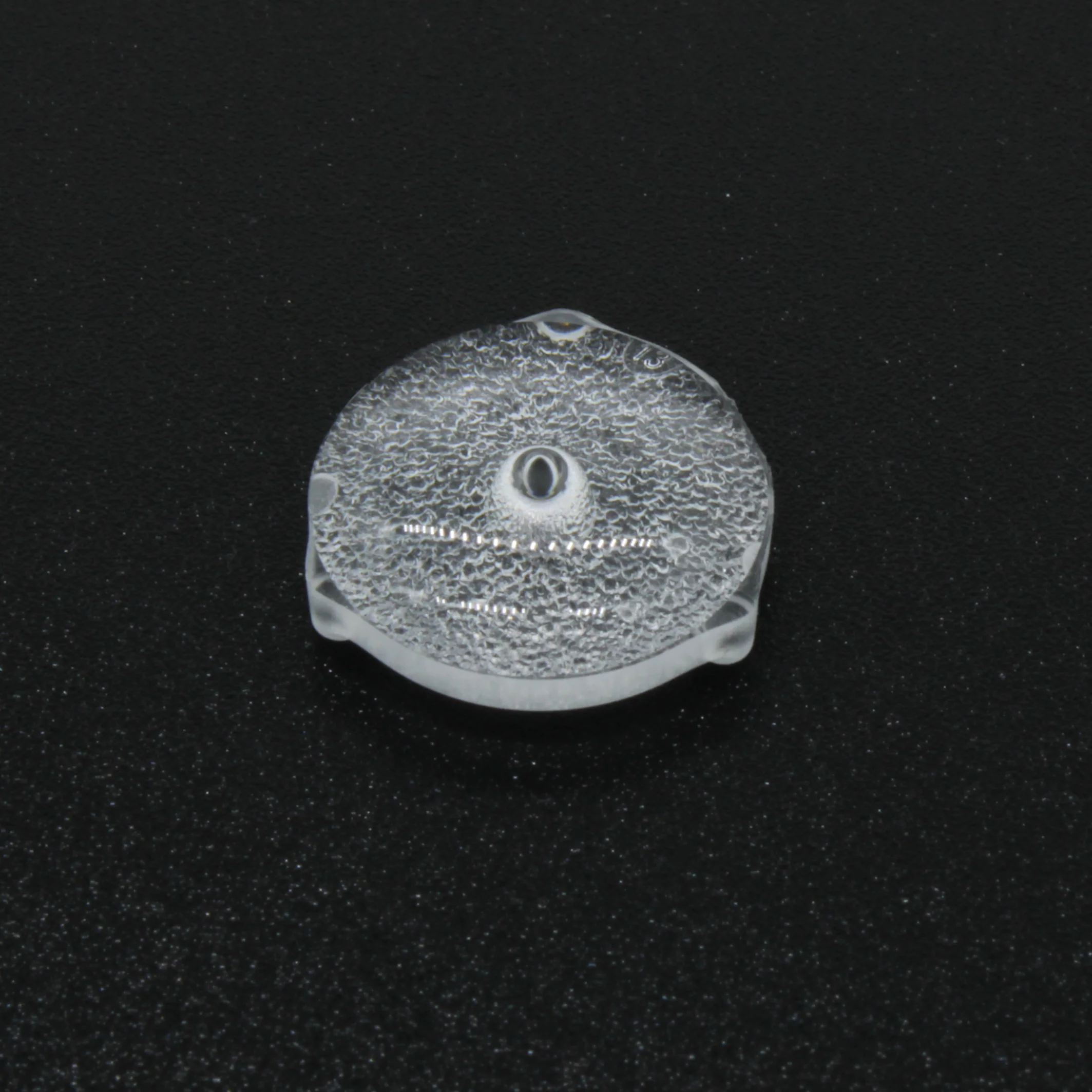 ATV16D22X - Линза широкоугольная (TV back light lens), 2835/3030, эфф=93%, ~160°, D=15,5mm  H=4,91mm (3 пина на внешнем диаметре 15.5мм), PMMA